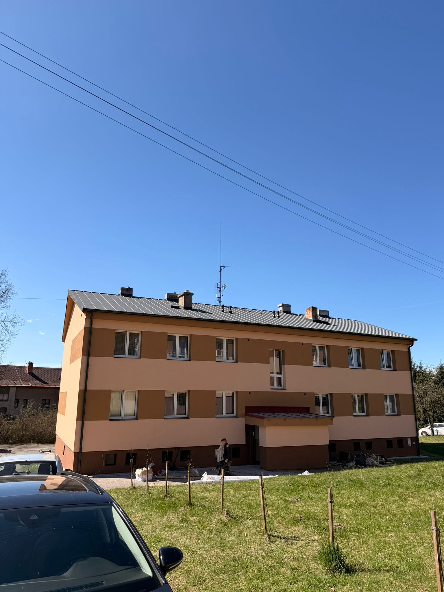 Střecha připravená pro montáž krytiny v Trutnově